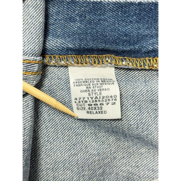 Vintage Polo Ralph Lauren Relaxed Fit Blue Jeans Cut 96572 Baggy Dad Denim - Picture 5 of 12